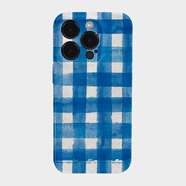 淺里天藍格子適用iPhone15蘋(píng)果16promax小米14小眾13華為p70/mate60復 精孔軟殼全包FL422 iQOONeo5SE