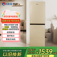 韓電（KEG）冰箱 十字四開(kāi)門(mén)雙開(kāi)門(mén)冰箱超薄家用一級能效360°循環(huán)制冷大容量對開(kāi)多門(mén)電冰箱 319升【風(fēng)冷無(wú)霜】一級能效-鈦雅金