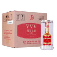 五糧液VVV精品級濃香型純糧食白酒500ml宜賓總廠收藏送禮佳品 52度 500mL 6瓶 VVV綿柔精制