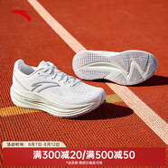 安踏（ANTA）4代丨PG7緩震跑步鞋女厚底增高回彈耐磨運動鞋女 草白灰/白灰綠-2 37.5 （女6.5）