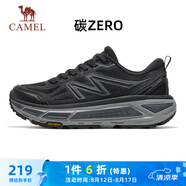 駱駝（CAMEL）碳zero風速2全地形慢跑步女鞋運動鞋子 X25B09L7018 黑/寒冷灰 40