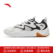 安踏（ANTA）后浪4 | 男子夏季透氣板鞋運(yùn)動風(fēng)休閑鞋 紙莎白/基礎(chǔ)黑-2 42.5