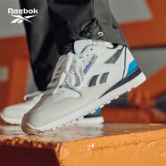 銳步銳步官方24新品男女款CLASSIC LEATHER CLIP拼色復古休閑運動(dòng)跑鞋 100074394 42.5 (27.5cm),US: 9.5