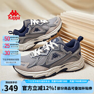 KAPPA復(fù)古潮流跑鞋厚底顯高緩震老爹鞋男女同款情侶運(yùn)動(dòng)鞋子 鯊魚灰/駝絲綿棕/莫蘭迪藍(lán) 38 (235mm)