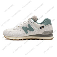 NEW BALANCEewlce系列男女輕量慢跑鞋情侶復(fù)古運(yùn)動休閑鞋官方旗艦正品 574D-D 米白色_綠【男女】 37.5