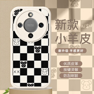 東斗士 適用榮耀X70手機殼5G動漫卡通小熊榮耀x70防摔小羊皮保護套硅膠全包鏡頭男女 榮耀X70【白色-九宮熊】全包鏡頭