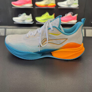 李寧大童超輕22男女跑步鞋2025夏季新款?絲高回彈運動(dòng)鞋YKFV042 158-7標準白/海豚藍 系帶款 36 (230mm)