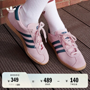 adidas「T頭鞋」STADT經(jīng)典時尚薄底運動板鞋男女阿迪達斯三葉草   清澈粉/藍色/樹脂黃(女生買小半碼)   36.5