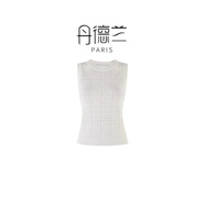 丹德蘭小眾高級感設(shè)計(jì)感小眾高級感鏤空背心女秋冬內(nèi)搭打底上衣-2681 白色 S （85-105）