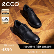愛步（ECCO）皮鞋男 通勤德比鞋商務皮鞋男軟底系帶男士皮鞋 S輕巧混合520304 黑色52030401001 39