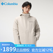 Columbia哥倫比亞沖鋒衣男秋冬男士戶(hù)外羽絨內膽三合一外套XE5418 278 XL