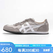 Onitsuka Tiger520禮物鬼冢虎serrano超輕透氣慢跑鞋低幫男女1183B400-022 淺灰色 建議買大半碼 36