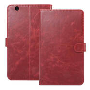 語(yǔ)森憶適用M3 8.4寸覆古商務(wù)平板保護套翻蓋插卡支架M2皮套 紅色 華為M2 7寸 青春版