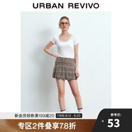 UR2024秋季新款女裝少女感蕾絲花邊顯瘦正肩短袖T恤UYY440030