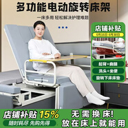 康益多電動旋轉(zhuǎn)護(hù)理床癱瘓老人自動家用醫(yī)療床殘疾人旋轉(zhuǎn)床輪椅床二合一 【旋轉(zhuǎn)下床】起背抬腿+靜音電機(jī)+乳膠墊不含床腿