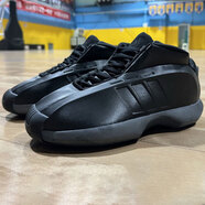 阿迪達斯（adidas）男鞋2025秋季新款輕便緩震運動(dòng)鞋訓練防滑緩震低幫籃球鞋 IG5900黑色CRAZY 1 42