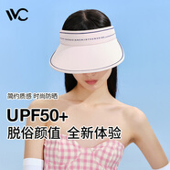 VVC成毅同款防曬帽女防紫外線(xiàn)遮臉戶(hù)外空頂帽太陽(yáng)帽 風(fēng)尚-少女粉MAX 均碼