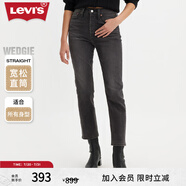 Levi's【特價來襲】李維斯女士老錢風(fēng)美式復(fù)古休閑cleanfit牛仔褲 灰黑色1 26 (26)