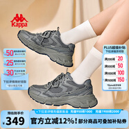 KAPPA卡帕網(wǎng)面運(yùn)動(dòng)鞋女鞋銀色老爹鞋女夏季新款鞋子女百搭休閑鞋跑步鞋 香根草綠 42.5