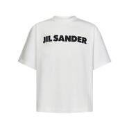 吉爾·桑達（Jil Sander）短袖T恤男士黑色印花圓領(lǐng)簡約休閑衫 白色 均碼 |S