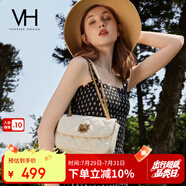 VANESSA HOGAN VH女包茵然軟包系列復(fù)古太陽神斜挎包菱格鏈條腋下包小眾單肩包