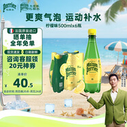 Perrier氼頌家巴黎水 進口氣泡水【水哥推薦】檸檬味礦泉水500ml*6瓶 