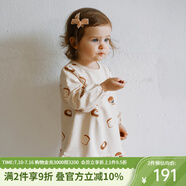 OAK FAMILY秋冬新品1-6歲女寶寶長袖連衣裙可愛高彈寬松衛(wèi)衣裙洋氣公主裙 小面包 110 cm