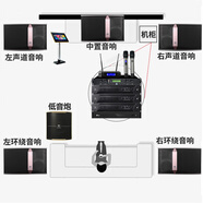 JBL【進(jìn)口品質(zhì)已售萬套】 KI510專業(yè)三分頻家庭ktv音響套裝 唱歌全套設(shè)備家用點(diǎn)歌機(jī)功放會議室音箱 【5音響】5.1影K套裝（專業(yè)影院級享受）