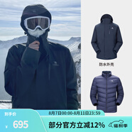 駱駝（CAMEL）三防沖鋒衣戶外登山服防風(fēng)防水防污三合一運(yùn)動外套 AD12263514Y,羽絨內(nèi)膽,深藍(lán)男女 L