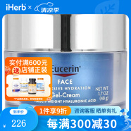 Eucerin 面部，沉浸式補水凝膠霜，1.7 盎司（48 克） 1.7盎司霜