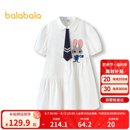巴拉巴拉女童裙子兒童連衣裙2025夏條紋襯衫裙子208225111047