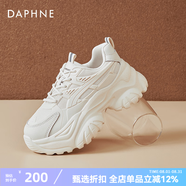 達(dá)芙妮老爹鞋女2025新款夏季女鞋薄款網(wǎng)面透氣厚底小白鞋百搭休閑運(yùn)動(dòng)鞋 米色【四季網(wǎng)面款】 38