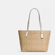 蔻馳（COACH）奢侈品TOTE女包單肩拉鏈托特包4455【品牌授權】送女友老婆禮物
