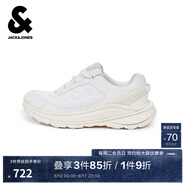 杰克·瓊斯（JACK&JONES）男士透氣網(wǎng)眼布拼接舒適簡(jiǎn)約百搭潮流時(shí)尚簡(jiǎn)約風(fēng)休閑鞋2253C8003 A06本白色 單層 43
