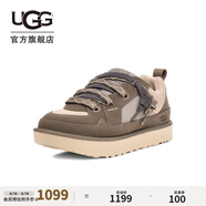 UGG春季新款男士七夕甄選純色平底雙色系帶街頭款休閑板鞋1169493 SKP | 煙羽灰色 42