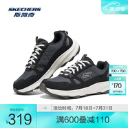 斯凱奇（Skechers）男士綁帶城市戶外鞋237785 黑色/灰色/BKGY 41