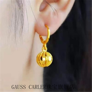 GAUSS CARLER老鳳凰色色耳環(huán)女款轉(zhuǎn)運珠耳墜耳釘時尚百搭耳飾送女 玲瓏耳環(huán)同款