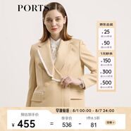 PORTS寶姿女裝 秋冬新品氣質(zhì)通勤夾克SL9J014LWE008 米駝色 S (4)