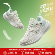 安踏（ANTA）飛夢(mèng)丨女鞋跑步鞋夏季輕質(zhì)緩震跑鞋網(wǎng)面透氣女士戶外運(yùn)動(dòng)鞋子女 象牙白/泡沫綠/銀/熒光高光粉-2 36 (225mm) 36碼