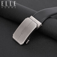 ELLE HOMME男士皮帶頭層牛皮休閑自動扣腰帶 商務正裝褲帶  生日禮物