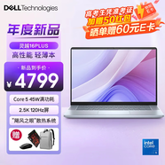 戴爾（DELL）靈越Plus 7440 7640筆記本電腦標(biāo)壓酷睿學(xué)生Ai設(shè)計師超級本高色域制圖游戲辦公輕薄電腦 【靈越7640】Core 5 210H 2.5K屏 16G DDR5內(nèi)存 1TB PC