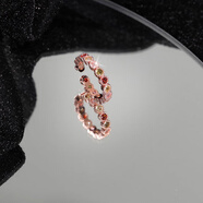 胖東來(lái)同款碧璽銀戒指彩色仿碧璽戒指女小眾獨特設計指環(huán)時(shí)尚氣質(zhì) 仿碧璽戒指 精美禮盒裝 開(kāi)口可調節