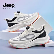JEEP SPIRIT吉普鞋子男款男鞋2026春夏季新款透氣黑武士戶(hù)外徒步運動(dòng)登山鞋男 沙狐白【 旋鈕扣】【透氣款】 5513926105 42 【運動(dòng)鞋碼】