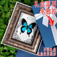 真蝴蝶標(biāo)本禮盒天堂愛(ài)神鳳蝶昆蟲標(biāo)本可掛墻擺件情人節(jié)結(jié)婚禮物 天堂鳳蝶（澳洲）復(fù)古框