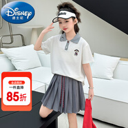 迪士尼（Disney）童裝女童套裝夏季2024新款中大童女孩夏裝扎染純棉短袖T恤半身裙 圖片色861款 170 建議身高160-170cm年齡14-15歲