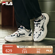 FILA斐樂男鞋男子跑鞋MARS II火星二代復(fù)古運動鞋減震男鞋 雪白/午夜深藍-火星4 F12M522101F 41