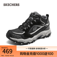 斯凱奇（Skechers）男女云霄防水徒步鞋緩震180212C 黑色/灰色/BKGY 36.5
