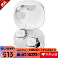 鐵三角（Audio-technica）日版ATH-SQ1TW無(wú)線藍(lán)牙耳機(jī) 【ATH-TWX7混合數(shù)字降噪真無(wú)線藍(lán)牙耳機(jī)】 支持多點(diǎn)連接小機(jī)身高性能 ATH-SQ1TW2 白色-【2代】