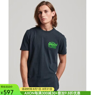 superdry極度干燥男士T恤圓領(lǐng)短袖柔軟透氣 NAVY L