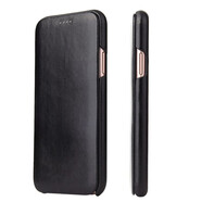 宰摟適用iphone7覆古頭層手機(jī)套翻蓋商務(wù)蘋果8plus保護(hù)套 黑色iPhone125點(diǎn)4寸